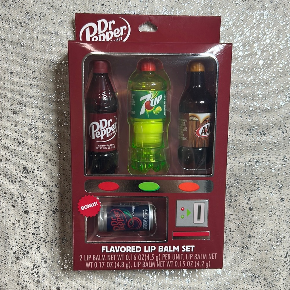 Dr Pepper lip gloss set